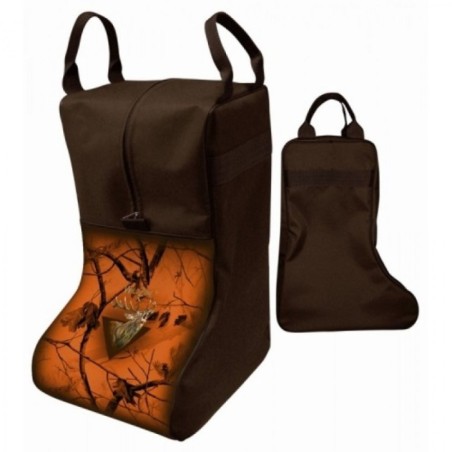 Kamufliažinis krepšys batams su elnio dekoracija