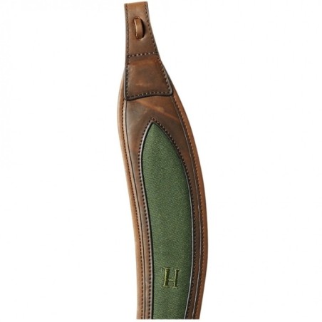 Diržas šautuvui HARKILA Rifle sling in canvas/leather, Green, 93 cm