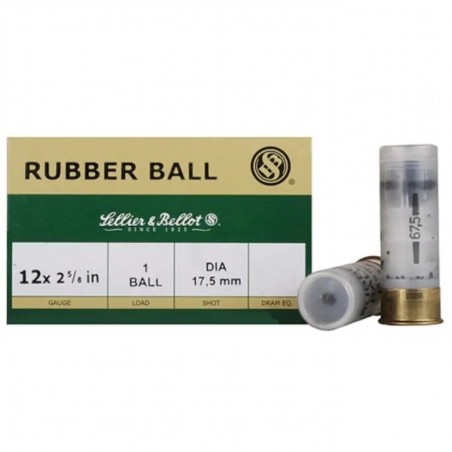 Šoviniai SB 12x67,5 Rubber Ball 17,5mm