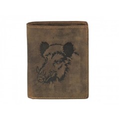 Piniginė su šerno dekoracija GREENBURRY 1701-Wild Boar-25